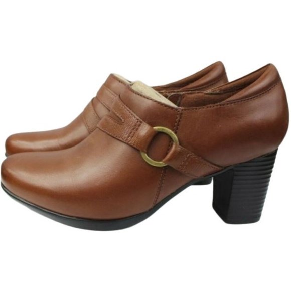 Clarks Shoes - Clarks Bendables~Promise Katy Leather Zip Shooties